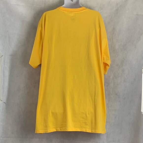 Champion Men's Big & Tall Double-Script Logo Graphic T-Shirt, Yellow, 3XL - Picture 2 of 6